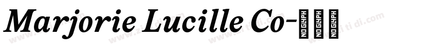 Marjorie Lucille Co字体转换